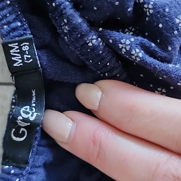 Navy blue girls summer one piece jumper medium 7 8 - Picture 3 of 4